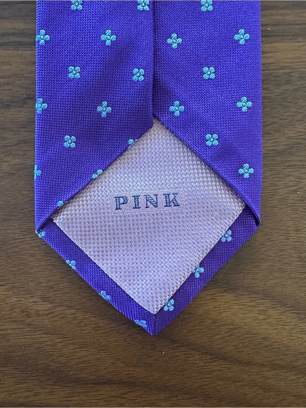 PINK by Thomas Pink Purple Floral Silk Tie